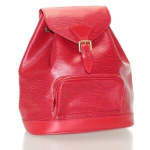 LOUIS VUITTON Epi Montsouris MM Backpack Red